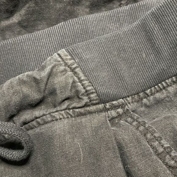 ATHLETA Black Linen Reverie Drawstring Waist Pull-On Pants - Picture 2 of 11